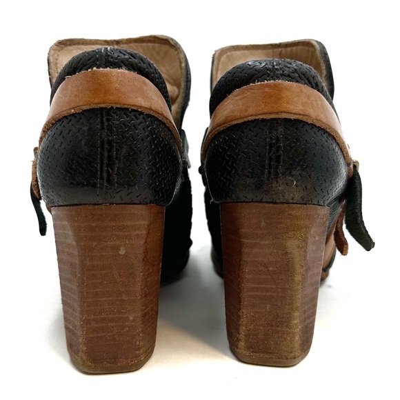 A.S. 98 | Strappy Leather Heeled Low Booties Size 37 - Picture 6 of 14